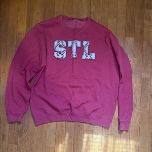 STL Logo Crewneck Sweater - Red